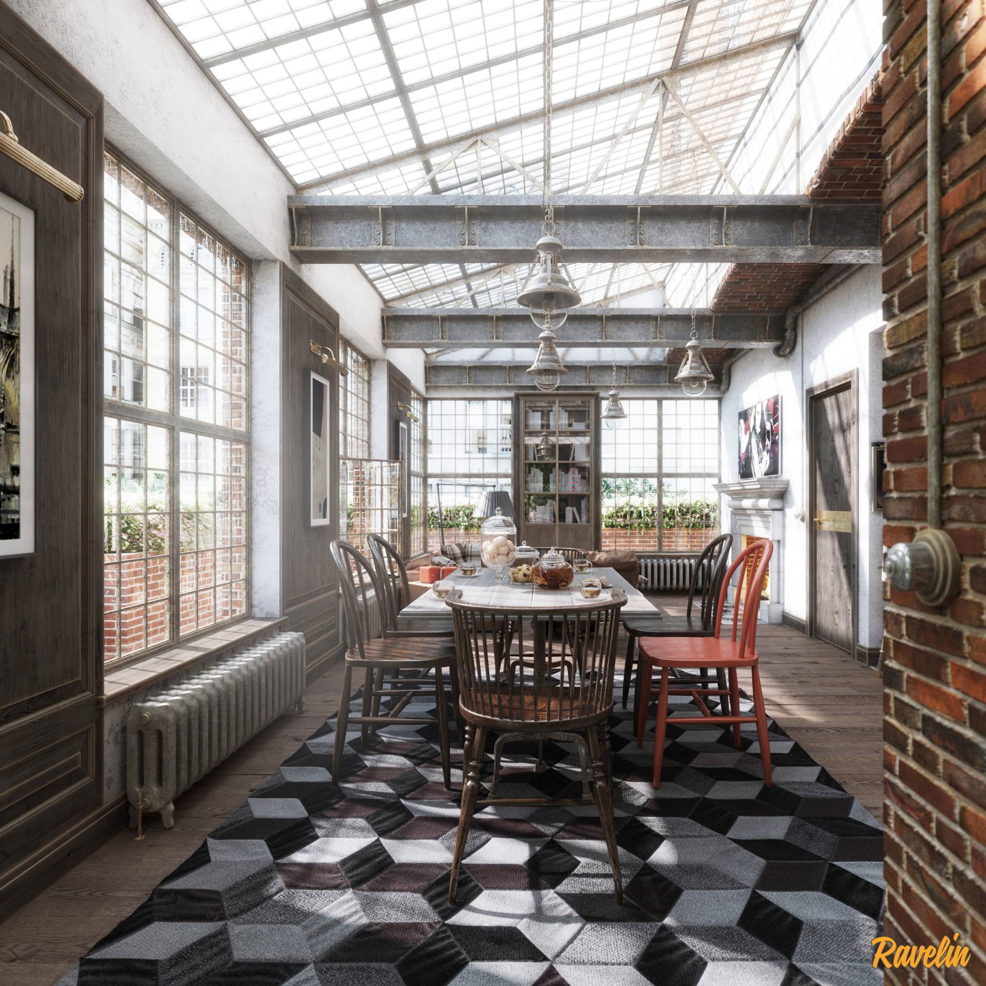 Brooklyn Loft 3D Rendering